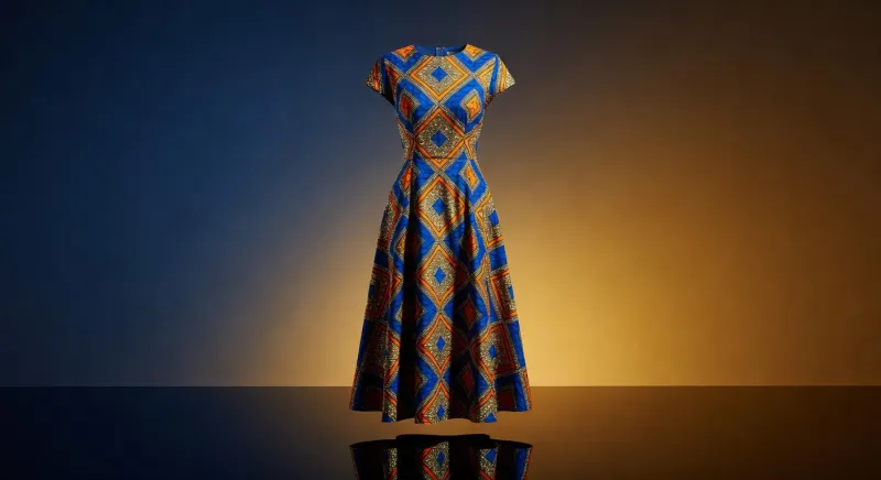 ASOS DESIGN African Print Midi Dress